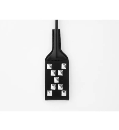 Bič X – crni BDSM bič sa nitnama, 50 cm FF001078-3
